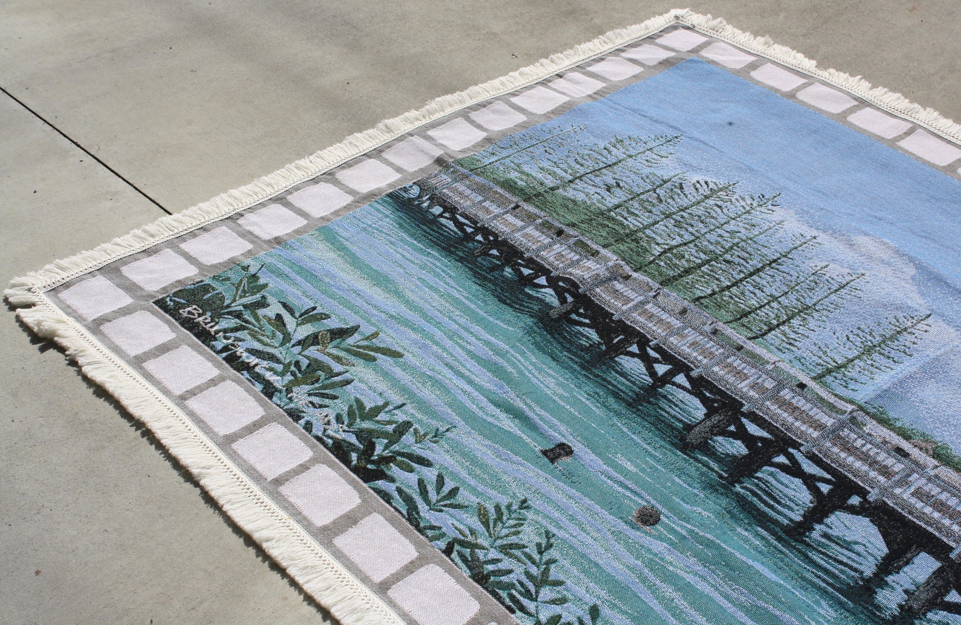 "Rite of Passage" Brunswick Bridge Large Rug
