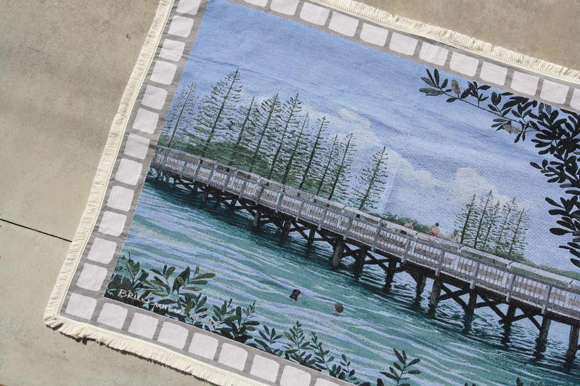 "Rite of Passage" Brunswick Bridge Large Rug