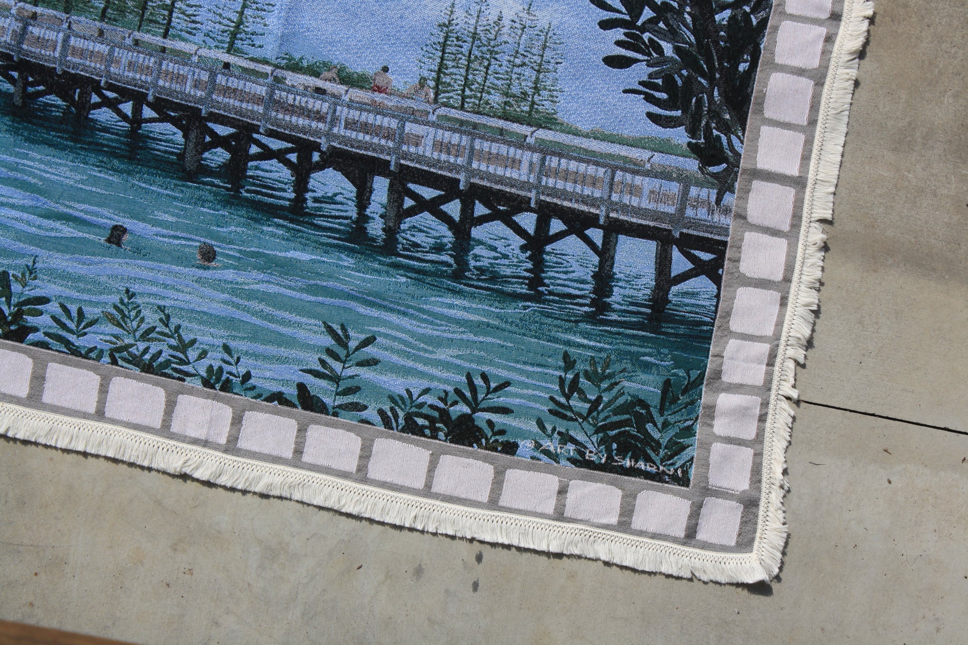 "Rite of Passage" Brunswick Bridge Large Rug
