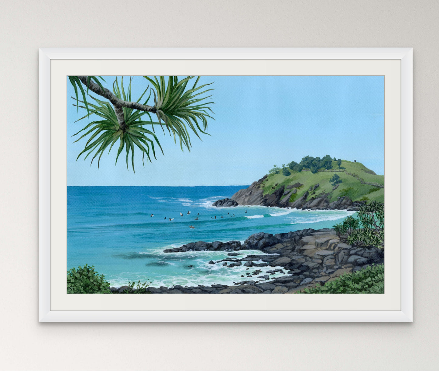 Cabarita - Norries Headland. Surf coastal art
